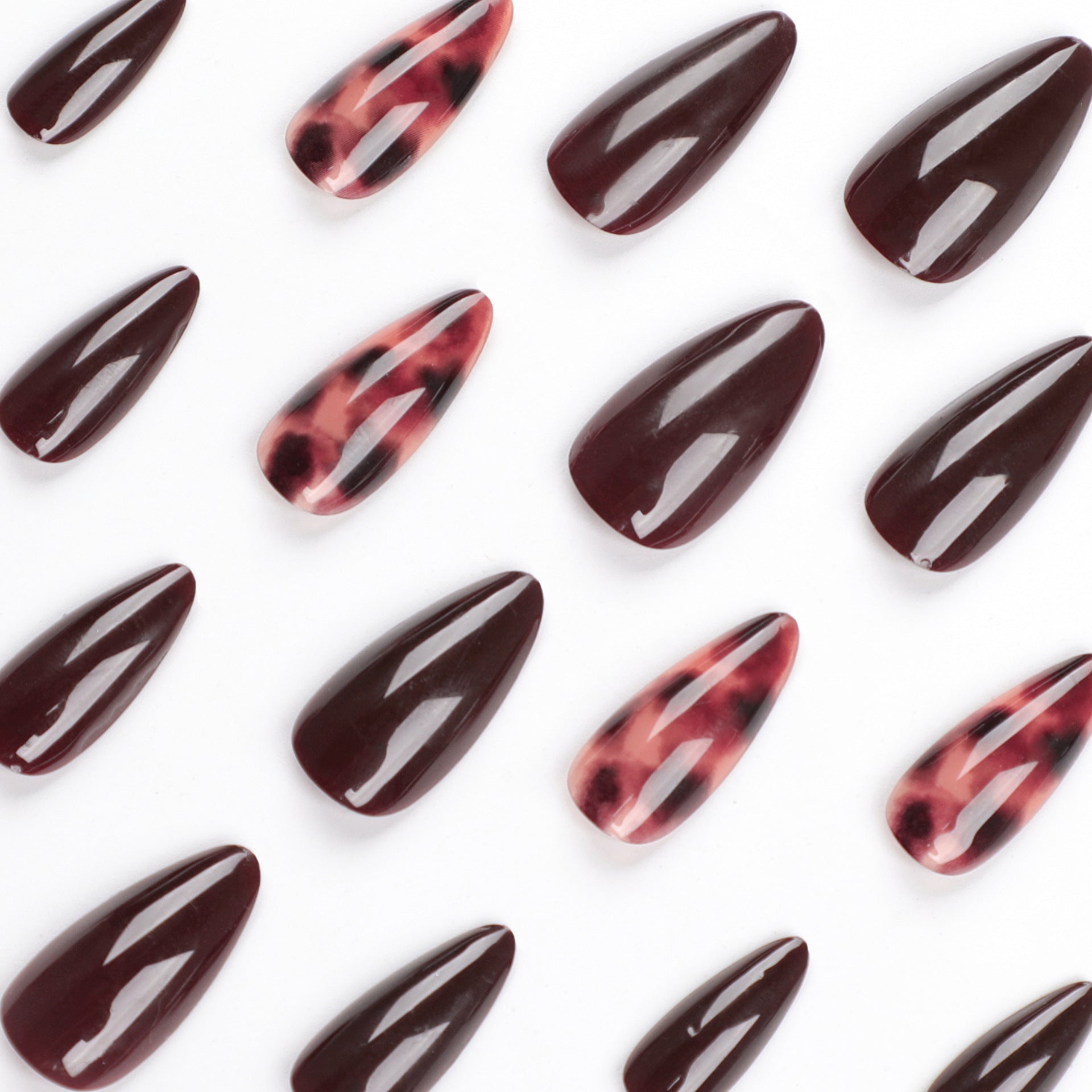 Almond French press on nails