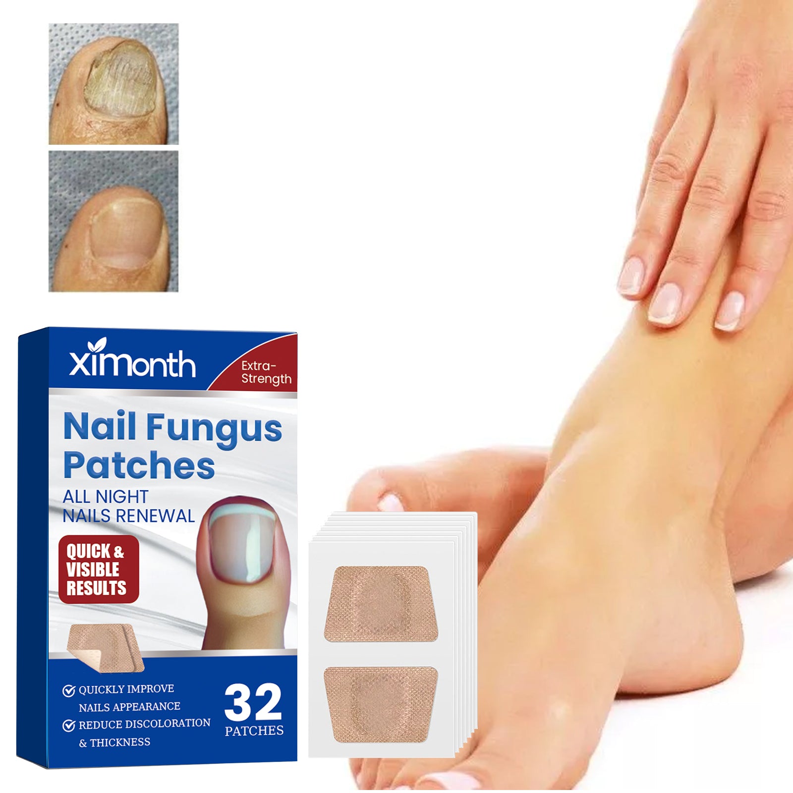 Hand and foot nail repair patches Nail care patches for fingernails