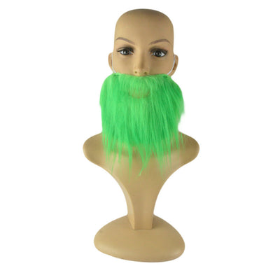Dress up St Patrick's Day Decoration Irish Green Beard Green Bearded Beard Carnival Show Fake Beard