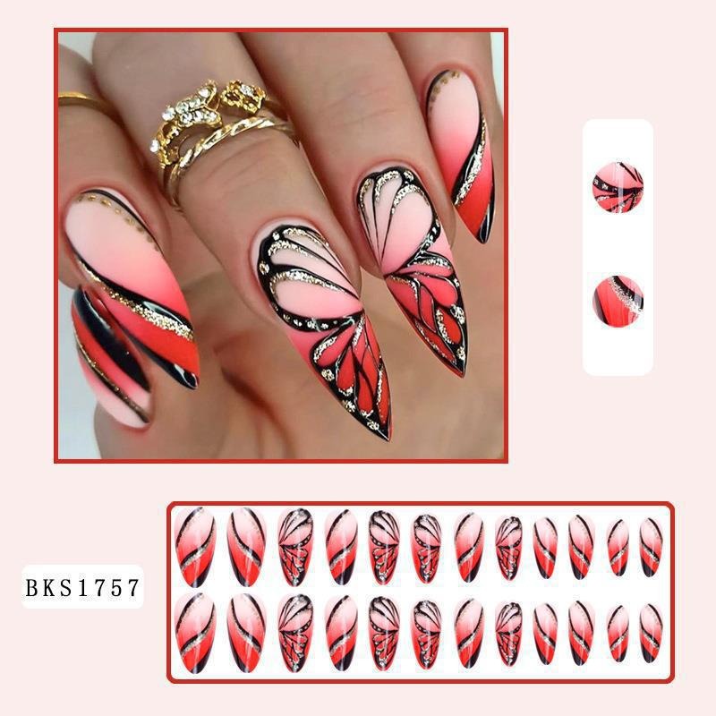 Uñas Almendra Press-On – Set Reutilizable 10 Estilos | Almond Press-On Nails