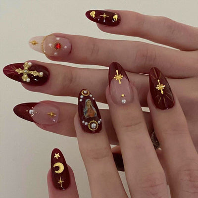 Diamond press on nails