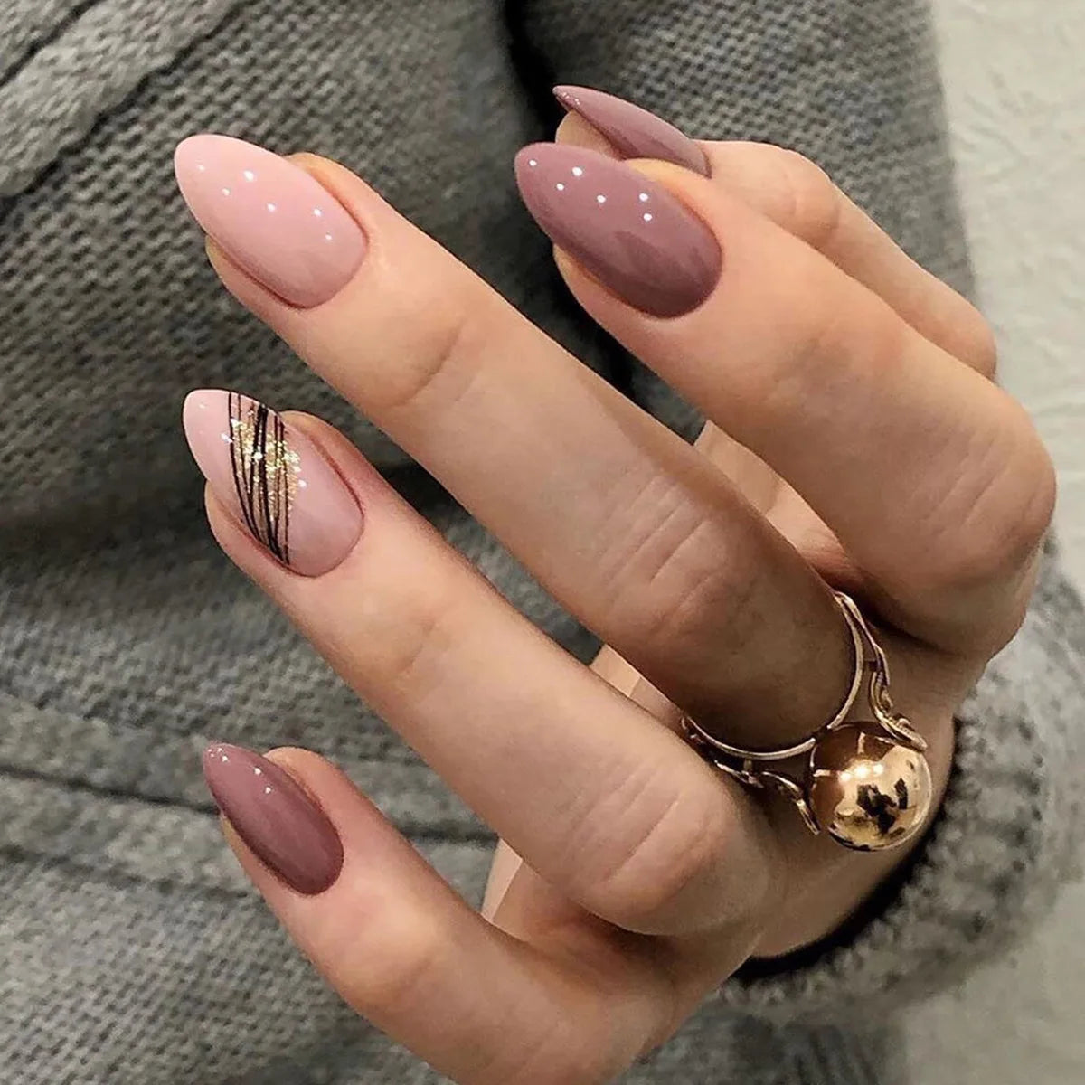 Almond Slant Artificial Professional False Nail