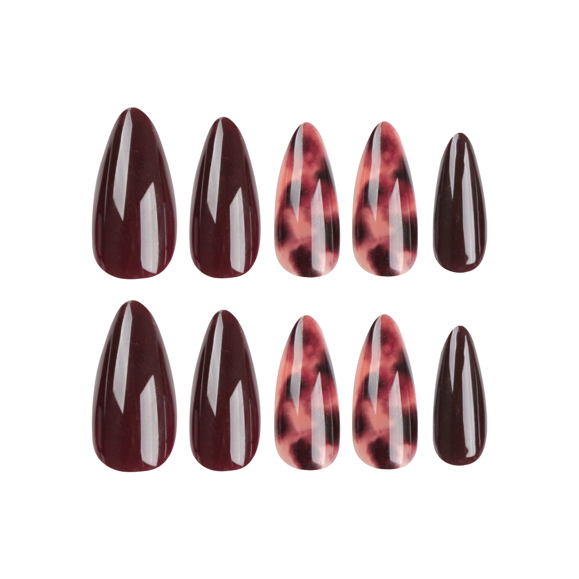 Almond French press on nails