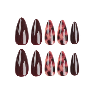 Almond French press on nails