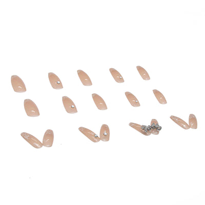 Long butterfly press on nails