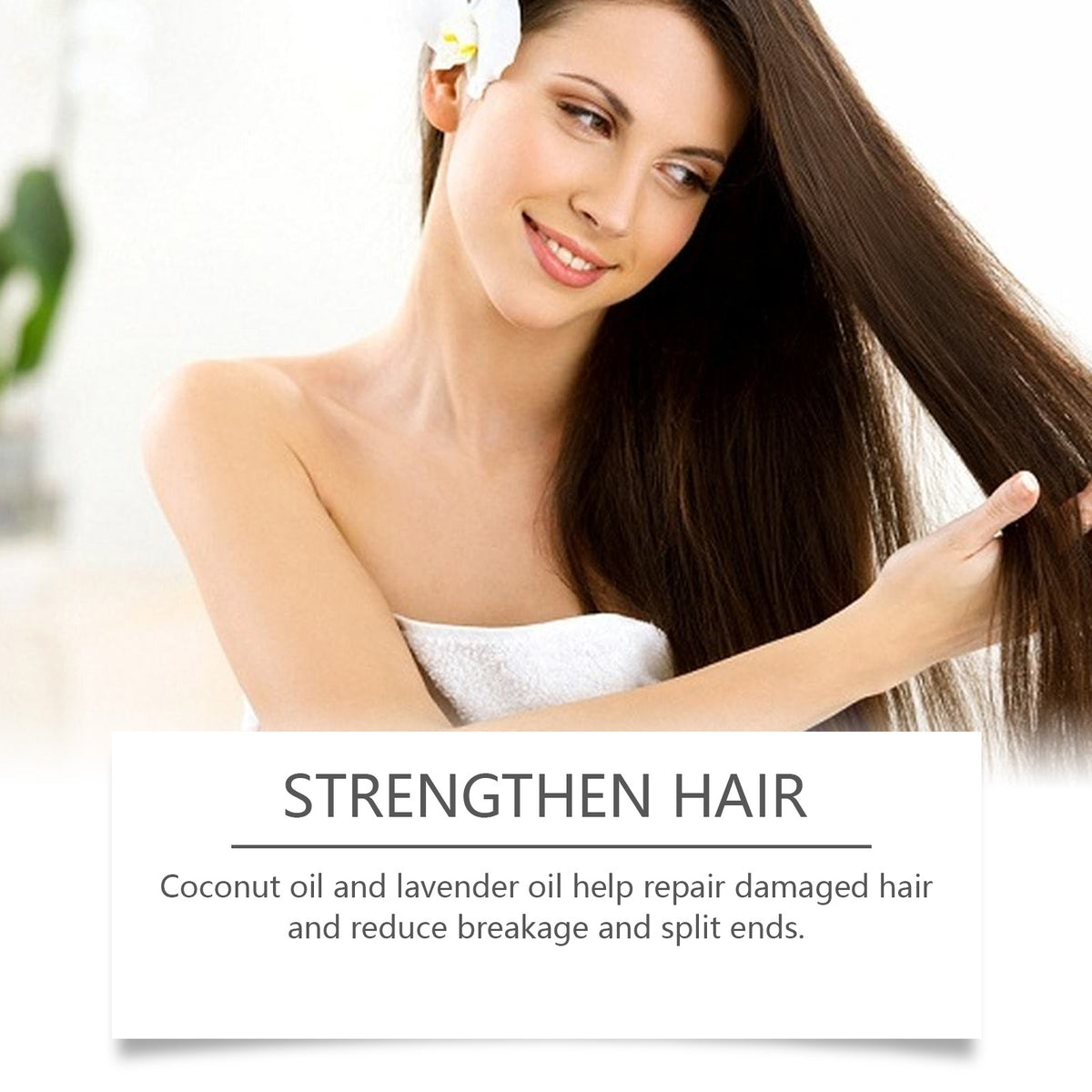 Coconut Hair Care Oil Nourishes Dry Hair, Soft And Glossy Hair Care Essential Oil Plant Essence