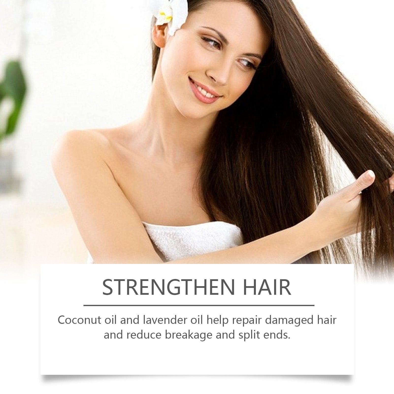 Coconut Hair Care Oil Nourishes Dry Hair, Soft And Glossy Hair Care Essential Oil Plant Essence
